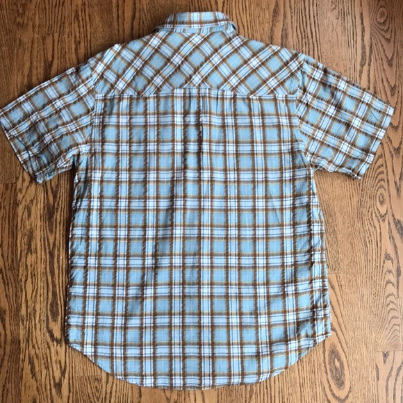 Levi’s Blue and Brown Classic Plaid Shirt - Picture 4 of 4